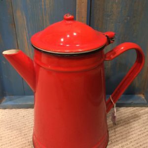 Cafetera esmalte antigua