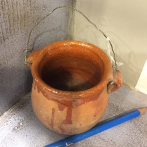 Tupí antiguo pequeño alto 8cm