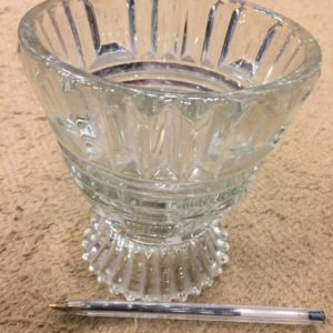 Jarrón Vidrio Tallado