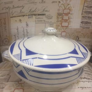 Sopera Francesa Sarragumines Azul Años 30